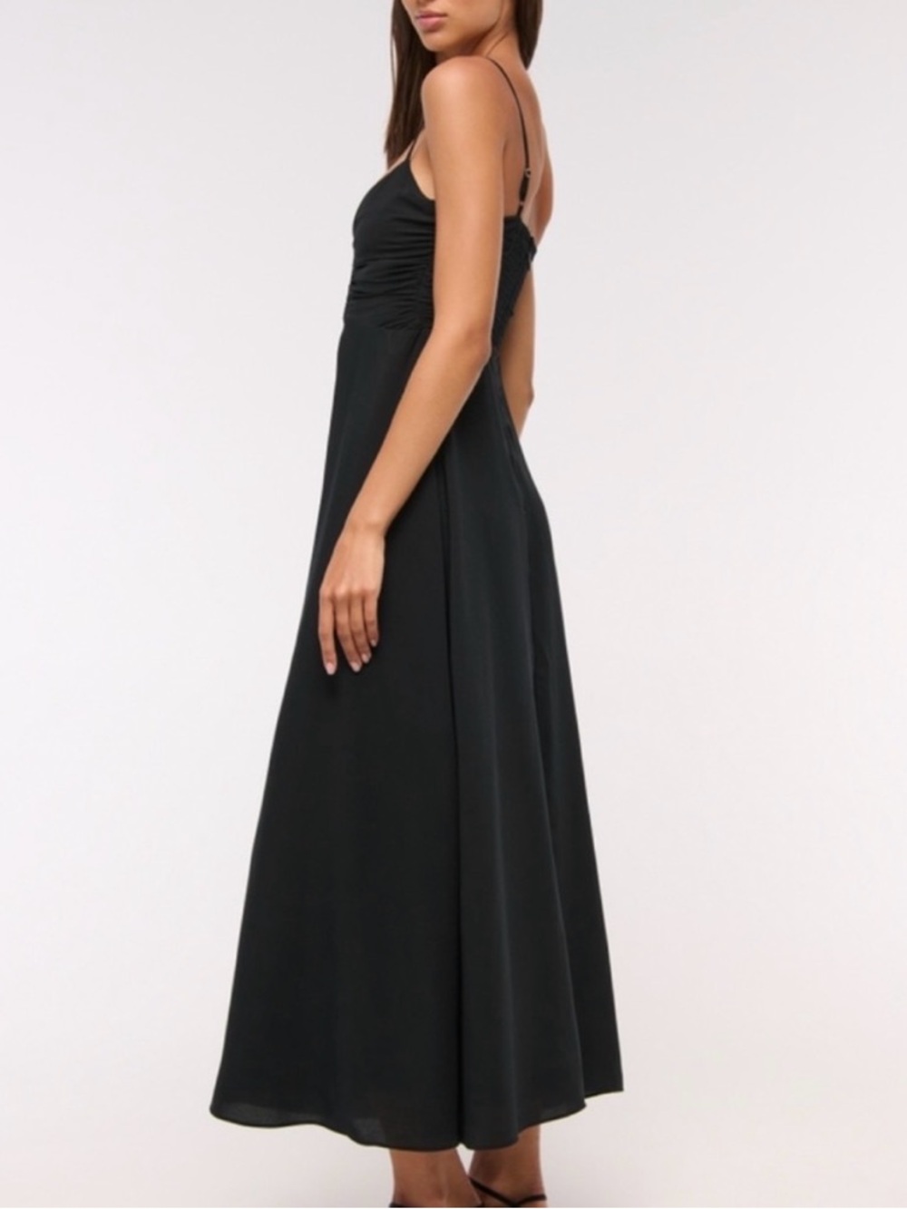 Abercrombie & Fitch Black Spaghetti-Strap Maxi Dress - Picture 3 of 8